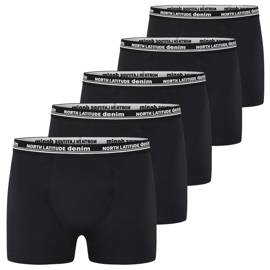 North Latitude 5er-Pack Pants Übergröße schwarz