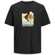 Jack&Jones T-Shirt XXL schwarz Palmenprint JJBARBADOS Jack&Jones T-Shirt XXL schwarz Palmenprint JJBARBADOS