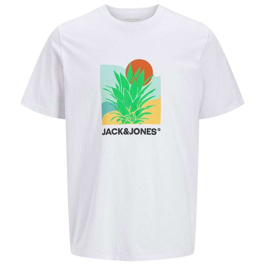 Jack&Jones T-Shirt XXL weiß Floralprint JJBARBADOS