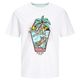 Jack&Jones T-Shirt XXL weiß Totenkopfprint JJELIJAH
