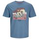 XXL Jack&Jones T-Shirt blau Skullprint JJELIJAH