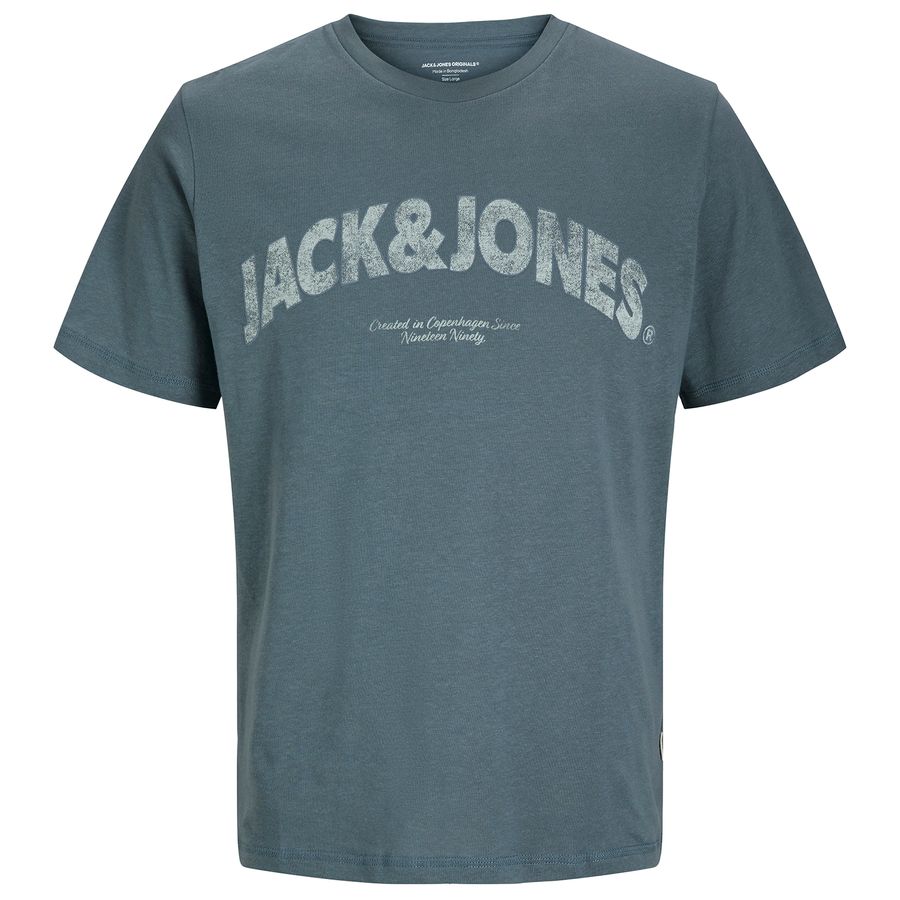 Jack&Jones T-Shirt XXL blaugrau Logo JORALMERIA