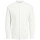 Jack&Jones XXL Langarmhemd Leinen weiß Stehkragen Jack&Jones XXL Langarmhemd Leinen weiß Stehkragen
