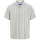 Jack&Jones Kurzarmhemd XXL gestreift beige-schwarz