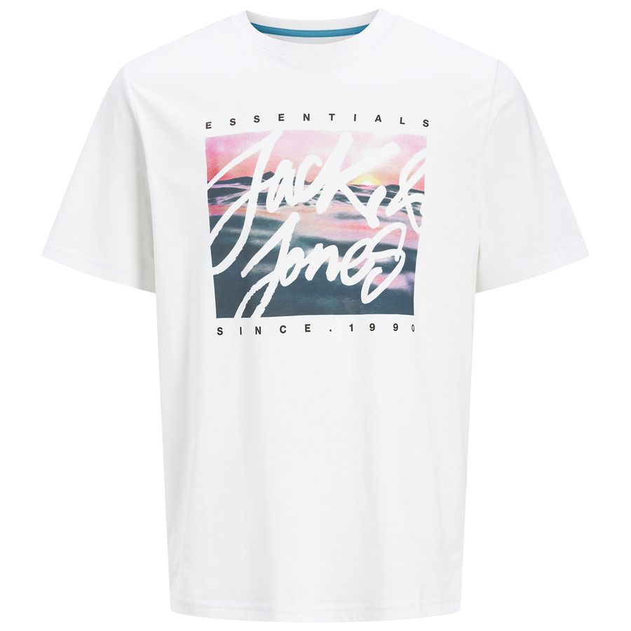 Jack&Jones T-Shirt XXL weiß Fotoprint JJCOLTON