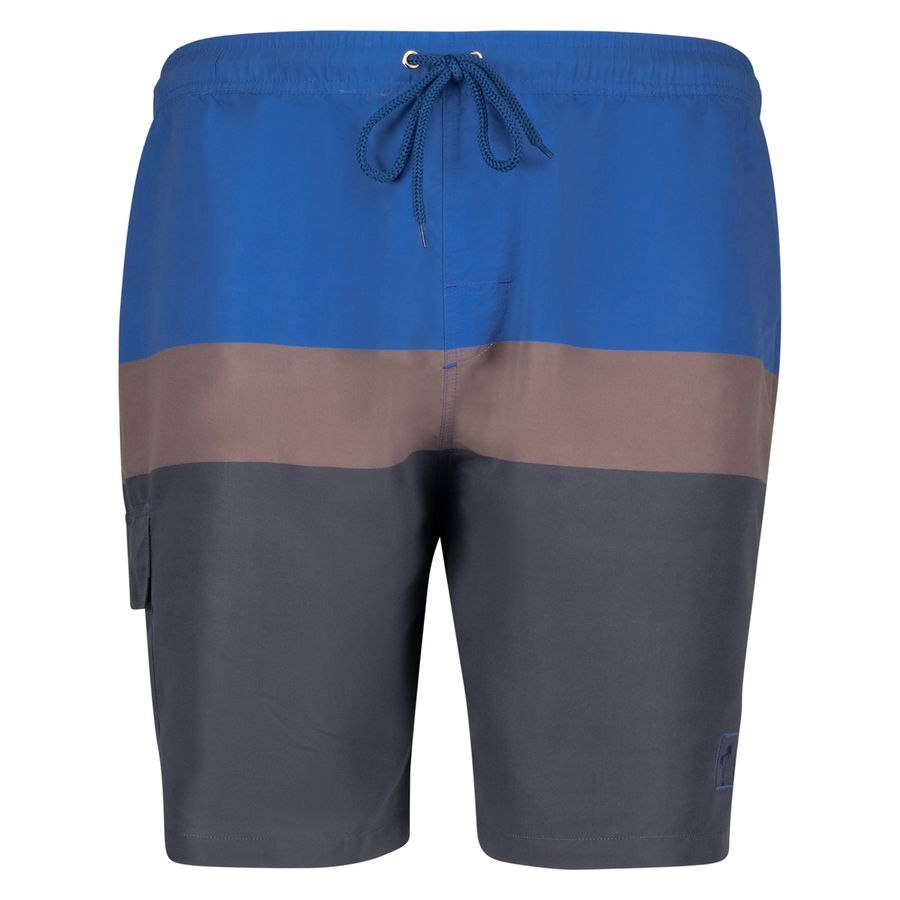 Adamo Badebermuda Übergröße blau-grau-taupe