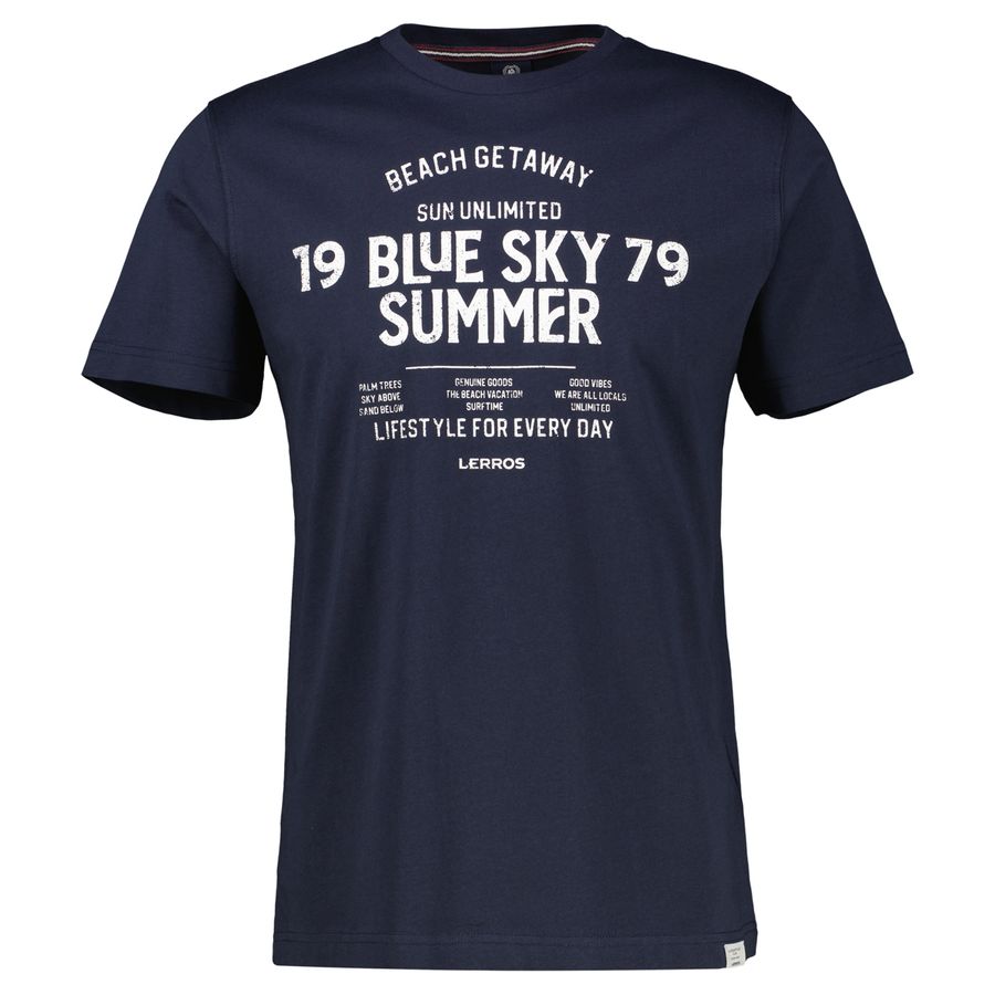 Lerros Übergrößen T-Shirt Blue Sky Summer navy