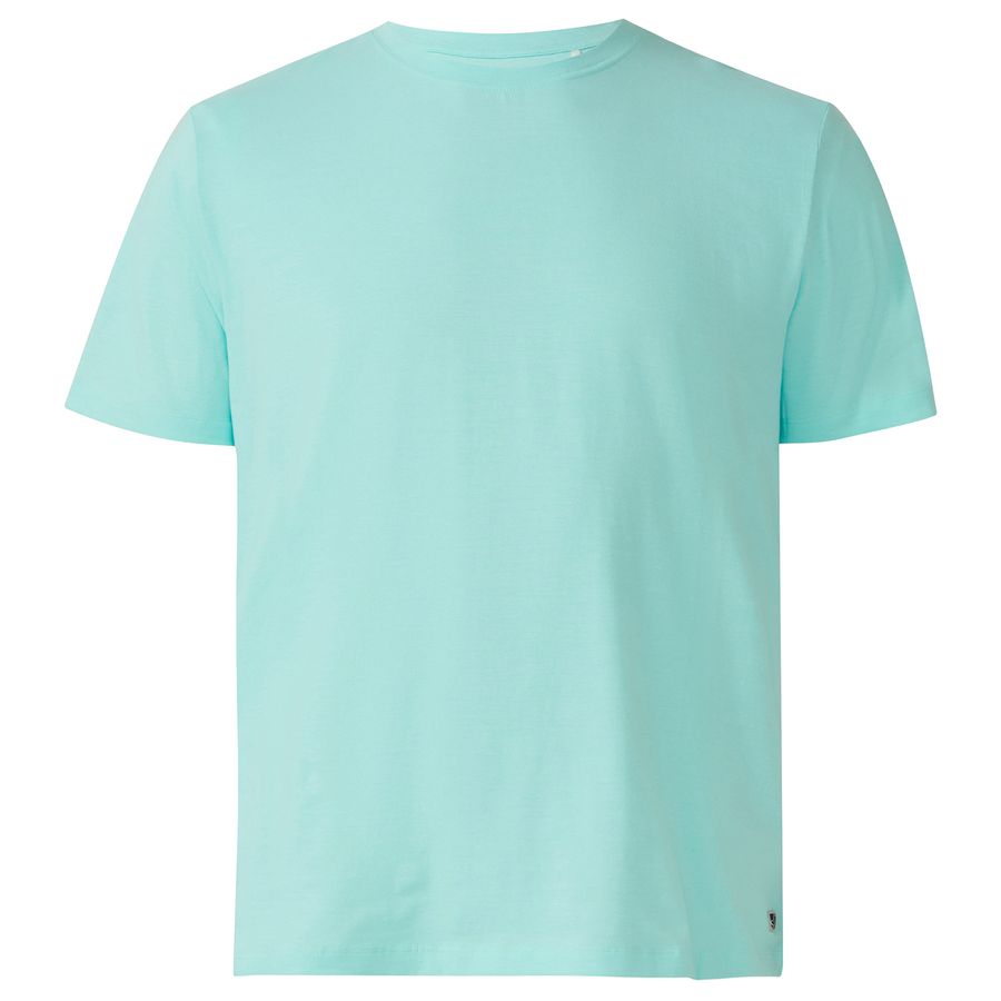 s.Oliver Übergrößen Basic-T-Shirt mintblau melange