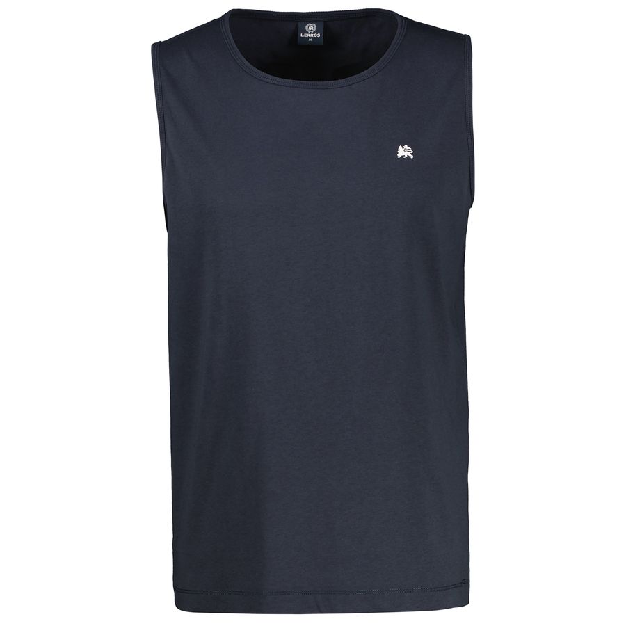 Lerros Übergrößen Tanktop dunkelblau Brustprint
