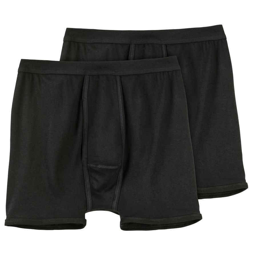 Adamo 2er-Pack Feinripp Unterhosen schwarz XXL