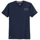 Redfield Übergrößen T-Shirt V-Neck navy Brustprint Redfield Übergrößen T-Shirt V-Neck navy Brustprint