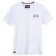 Redfield Übergrößen T-Shirt weiß Brustprint V-Neck