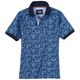 Redfield Übergrößen Poloshirt blau floral Muster Redfield Übergrößen Poloshirt blau floral Muster