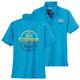 Redfield Übergröße Poloshirt türkisblau Rückenprint