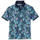 Redfield Übergrößen Poloshirt navy-oliv-türkis Print Redfield Übergrößen Poloshirt navy-oliv-türkis Print