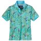 Redfield Übergrößen Poloshirt türkis-oliv-gelb Print Redfield Übergrößen Poloshirt türkis-oliv-gelb Print