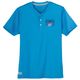 Redfield Übergrößen Henley T-Shirt türkisblau Print Redfield Übergrößen Henley T-Shirt türkisblau Print