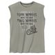 Redfield XXL Muskelshirt Motorrad-Print steingrau