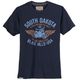 Redfield Übergrößen T-Shirt Vintageprint denimblau