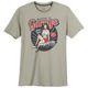 Redfield Übergrößen T-Shirt Retroprint steingrau