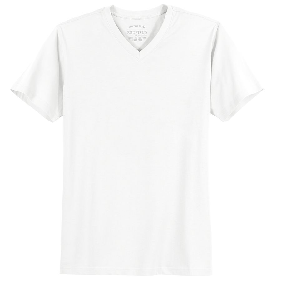 T-Shirt V-Neck Quentin weiß Redfield Übergröße