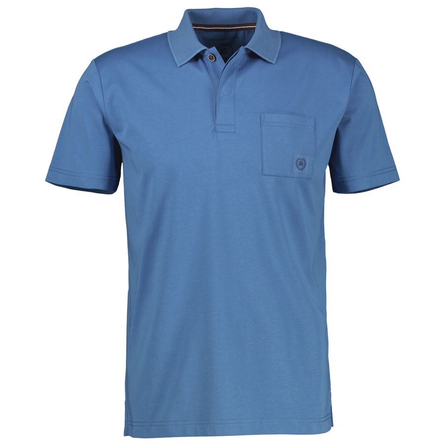 Lerros Basic-Poloshirt blau Übergröße Cool & Dry