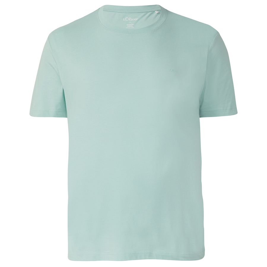 s.Oliver Basic T-Shirt mintgrün Übergrößen