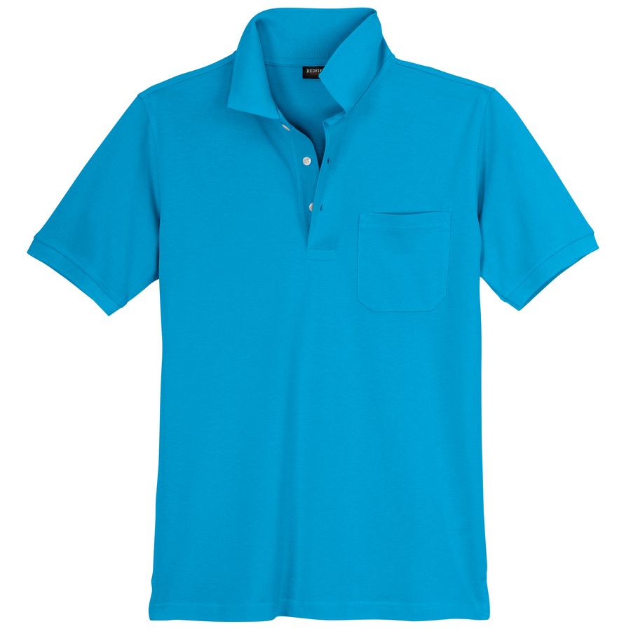Redfield Basic Poloshirt Übergröße aquablau