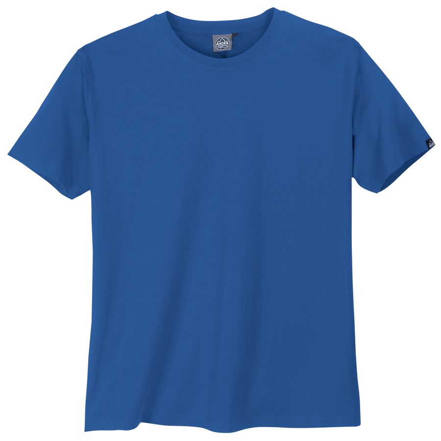 Ahorn Übergrößen Basic-T-Shirt royalblau