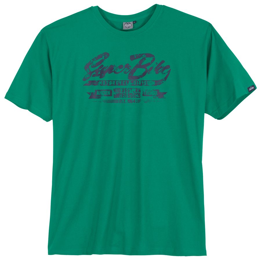 Ahorn Sportswear T-Shirt Frontprint Übergröße grün