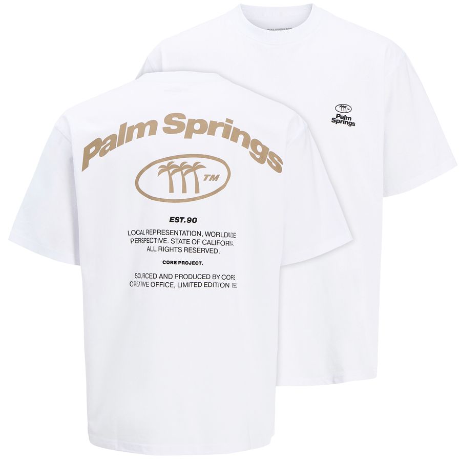 Jack&Jones T-Shirt Rückenprint weiß XXL JCORETREAT