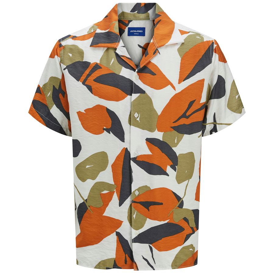 Jack&Jones Kurzarmhemd XXL oliv-terra JORTAVIRA