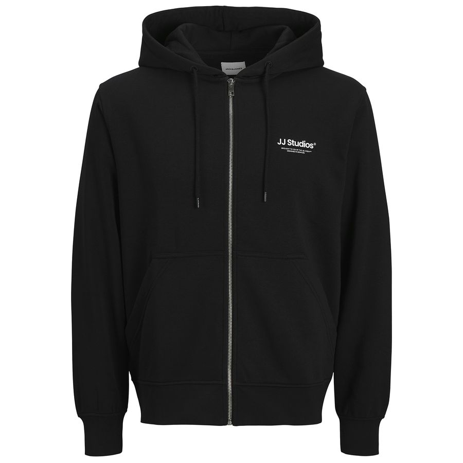 Jack&Jones XXL Kapuzen-Sweatjacke JJESOHO schwarz