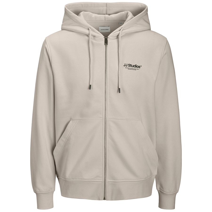 Jack&Jones XXL Kapuzen-Sweatjacke JJESOHO beige