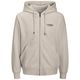 Jack&Jones XXL Kapuzen-Sweatjacke JJESOHO beige Jack&Jones XXL Kapuzen-Sweatjacke JJESOHO beige