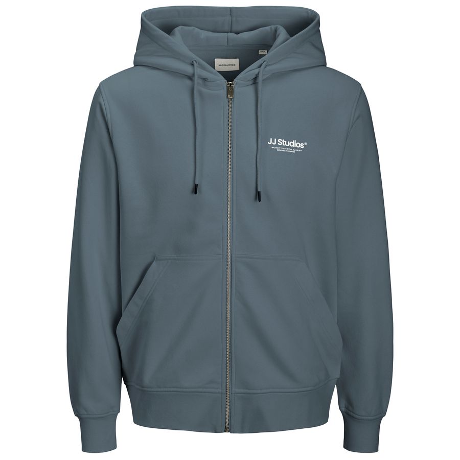 Jack&Jones XXL Kapuzen-Sweatjacke JJESOHO blaugrau