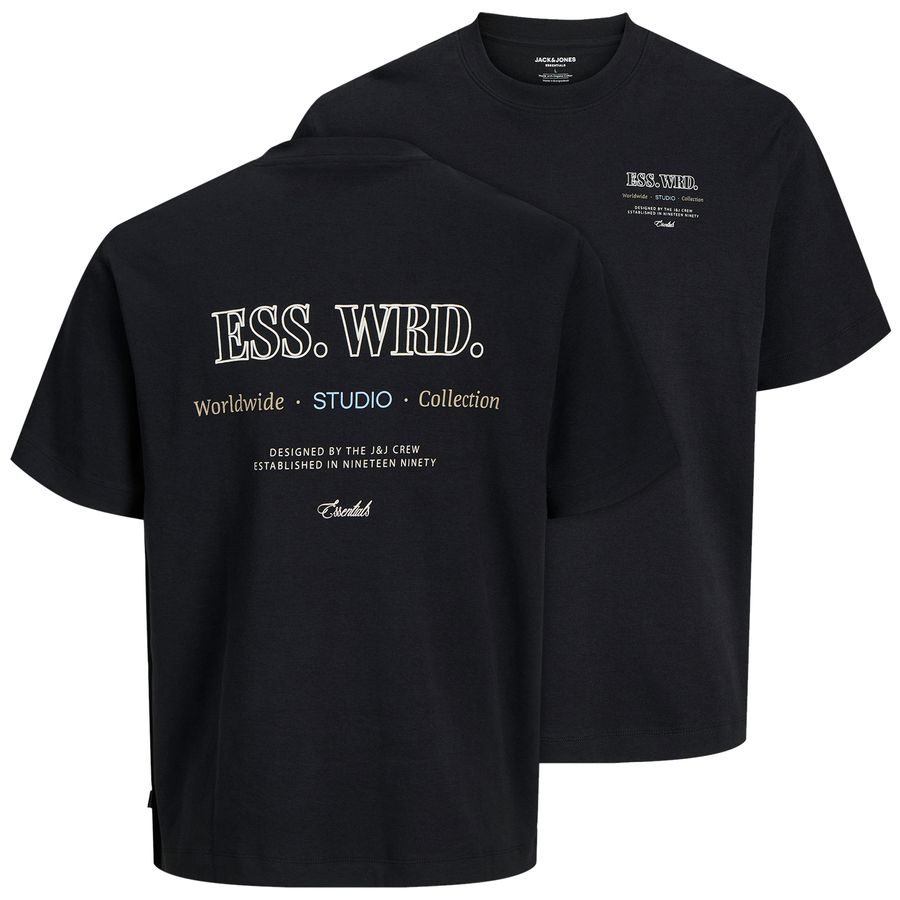 Jack&Jones XXL T-Shirt schwarz Rückenprint JJEURBAN