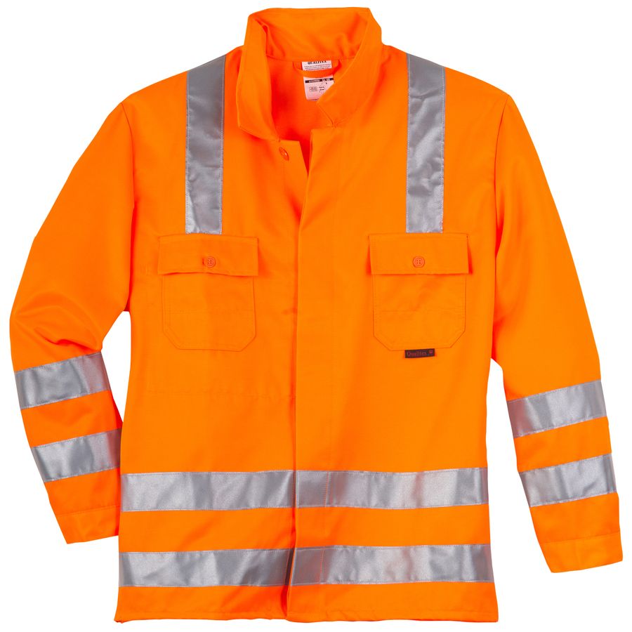 Qualitex XXL Warnschutz-Bundjacke warnorange Signal