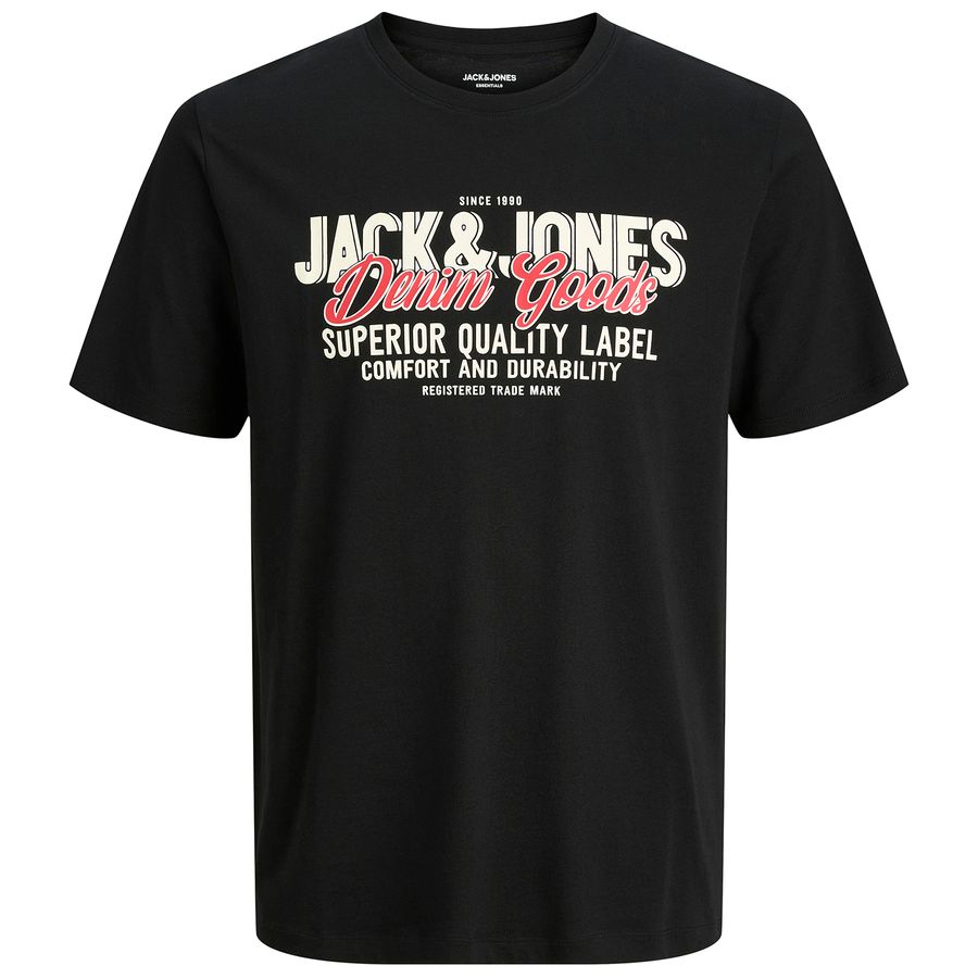 Jack&Jones T-Shirt XXL schwarz großer Logoprint