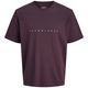 Jack&Jones T-Shirt XXL pflaume kleiner Logoprint Jack&Jones T-Shirt XXL pflaume kleiner Logoprint