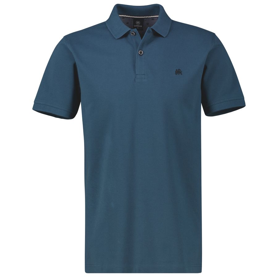 Lerros Übergröße Basic-Poloshirt denimblau