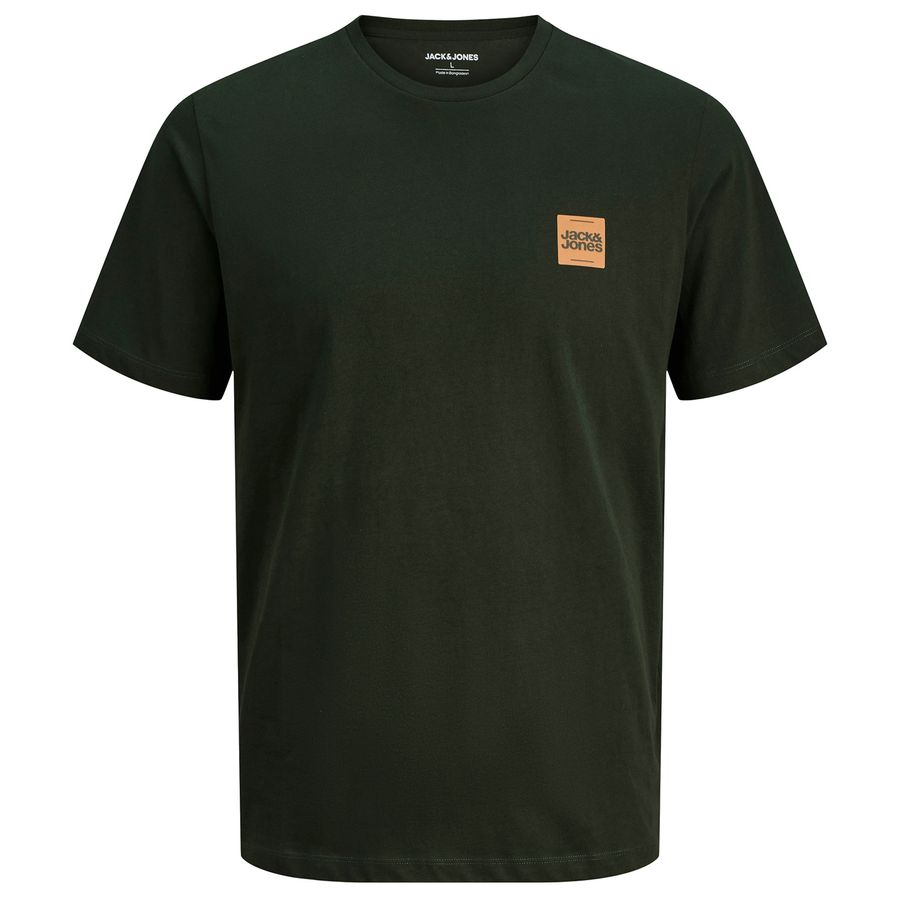 Jack&Jones T-Shirt oliv XXL Brustprint JJBRANDY