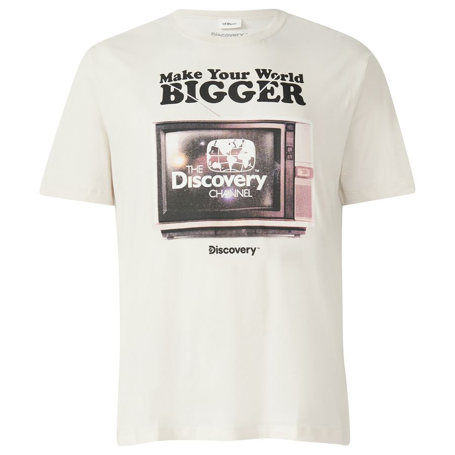 s.Oliver T-Shirt XXL sand Discovery™ Frontprint