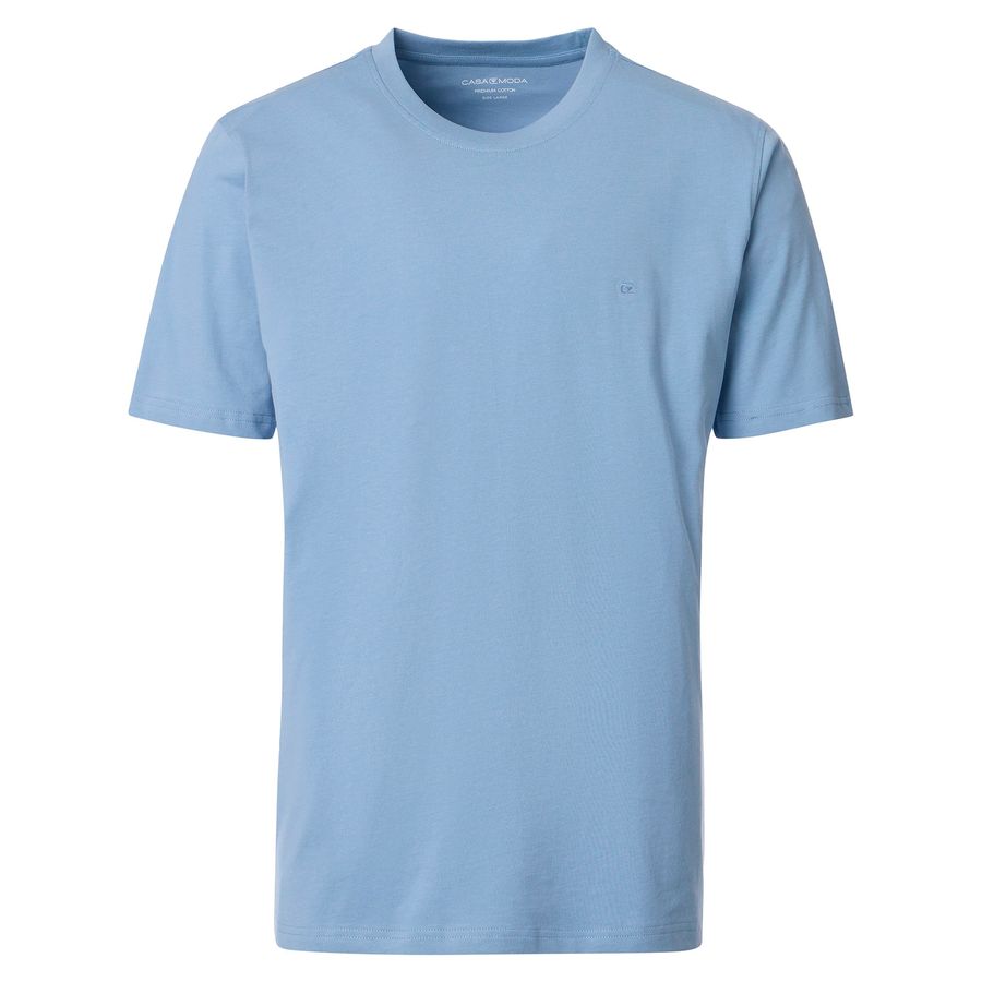 CasaModa Übergrößen Basic T-Shirt hellblau