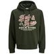 Jack&Jones Übergröße Hoodie oliv JJELOGO Print Jack&Jones Übergröße Hoodie oliv JJELOGO Print
