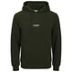 Jack&Jones XXL Hoodie oliv Frontprint JJESOHO