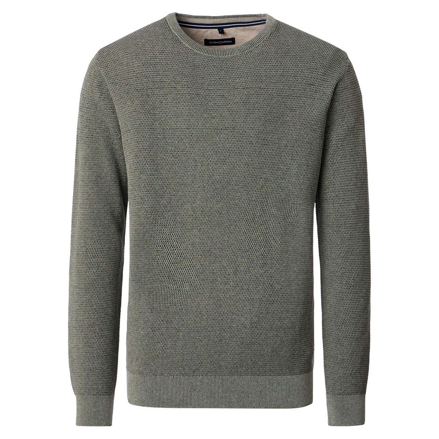 CasaModa XXL Strick-Pullover graugrün melange