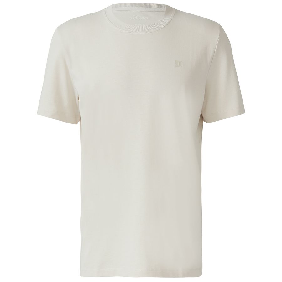 s.Oliver Übergrößen T-Shirt sand Rundhals