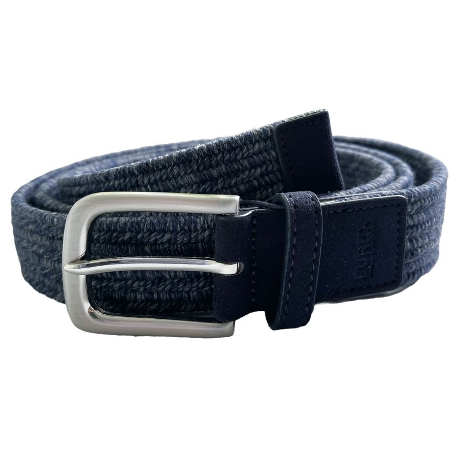Eurex Brax Stretch Flechtgürtel XXL navy-grau melange