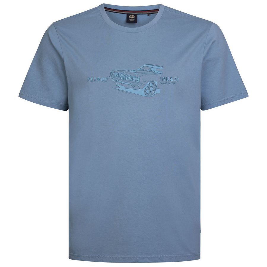 Petrol Industries T-Shirt XXL Print rauchblau